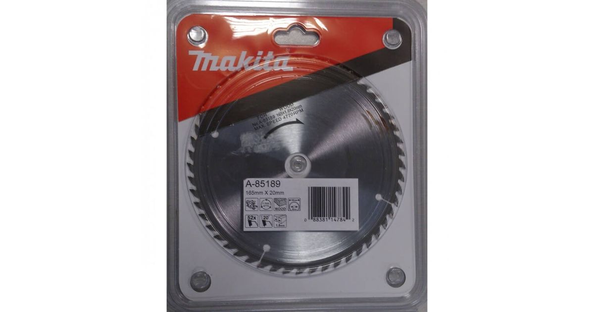 Loikeketas MAKITA BSS610 165x20x1 6 mm 52T Sawblades cutting discs Saws Power tools Tools and accessories MT Shop