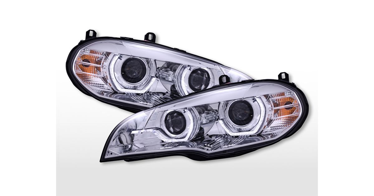 Daylight Headlights With Led Parking Lights Bmw X5 E70 20082013 Chrome