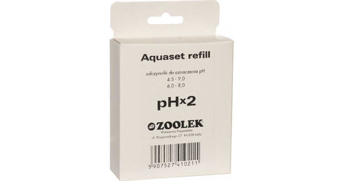 ZOOLEK ZOOLEK AQUASET REFILL PH x2 UZUPEŁNIENIE TESTU Tarvikud