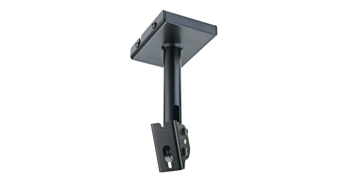 K&M 24496 Speaker Mount, Steel, black, Ceiling Mounting, Laterally